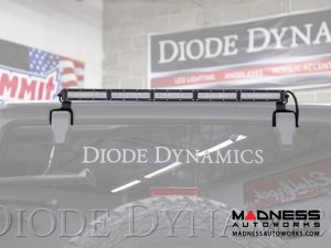 Jeep Wrangler JL Rear Hard Top Bracket Kit w/ LED Light Bar -  White Flood - 30"